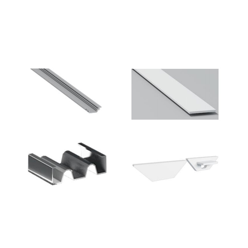 Recessed Aluminum LED Channel For 10mm LED Light Strips Recessed Aluminum LED Channel For 10mm LED Light Strips